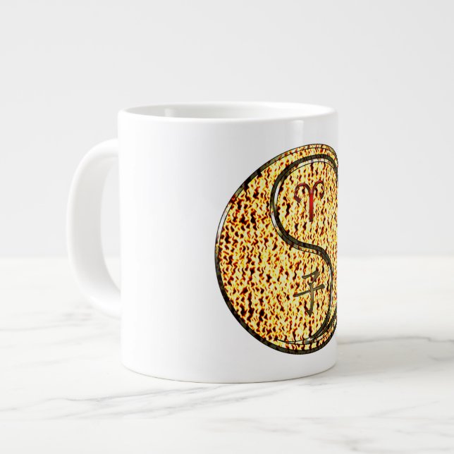 Aries & Fire Rat Large Coffee Mug (Front Left)