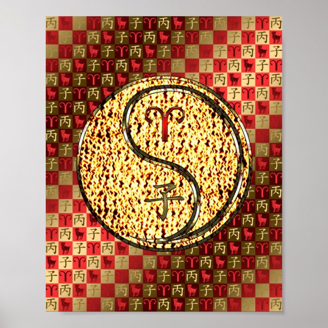 Aries & Fire Rat Poster (Front)
