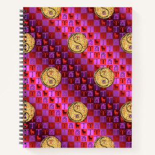 Aries & Fire Rooster Notebook