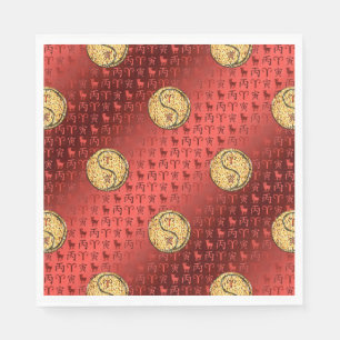 Aries & Fire Tiger Napkin