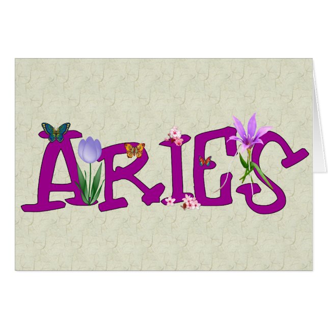 Aries Flowers (Front Horizontal)