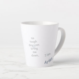 Aries Fun Inspiring Design Daily Use & Custom Gift Latte Mug