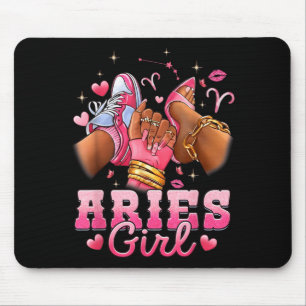 Aries Girl Birthday Queen Women Birthday Girl Mouse Pad