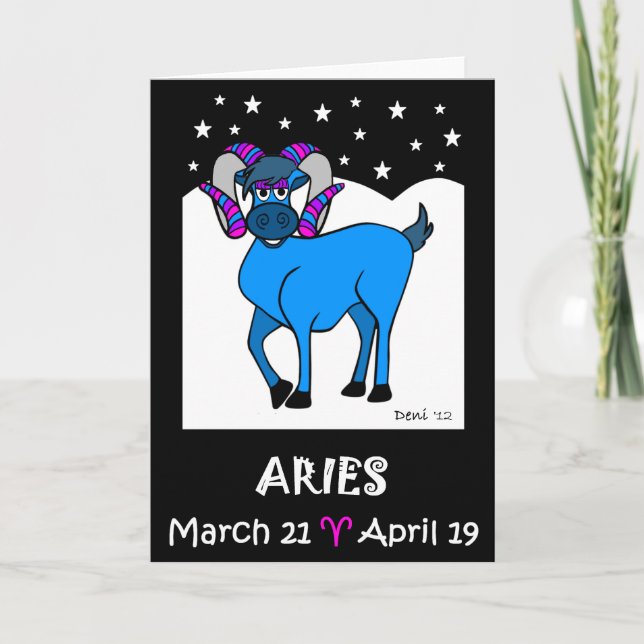 Aries Greeting Card (Front)