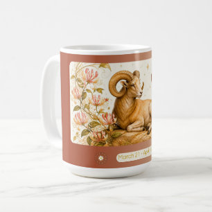 Aries Honeysuckle Art Nouveau Mug