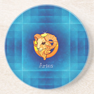 aries horoscope coaster