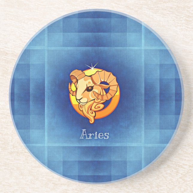 aries horoscope coaster (Front)