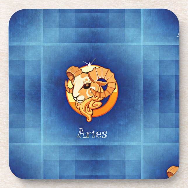 aries horoscope coaster (Front)