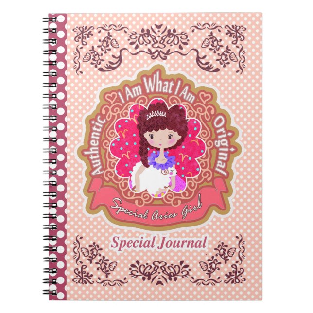 Aries Horoscope  Notebook (Front)