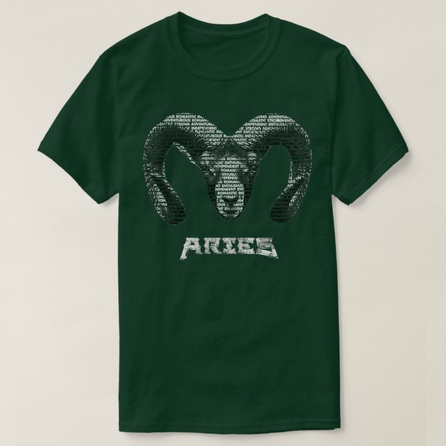 Aries Horoscope T-Shirt (Design Front)