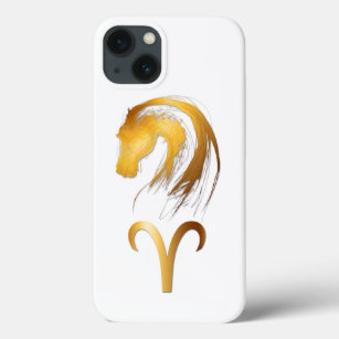 Aries Horse Chinese and Western Astrology Iphone iPhone 13 Case