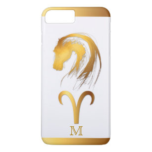 Aries Horse Chinese and Western Astrology Monogram Case-Mate iPhone Case