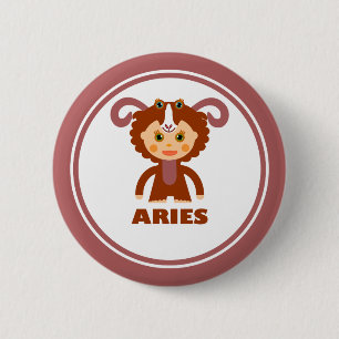 Aries is my Zodiac Sign 6 Cm Round Badge