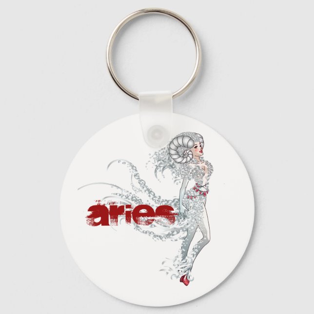 Aries Keychan Key Ring (Front)