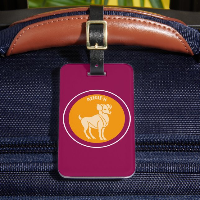 Aries Luggage Tag  (Front Insitu 2)