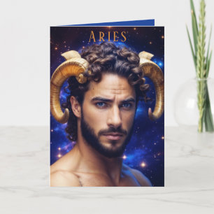Aries Male Birthday Card