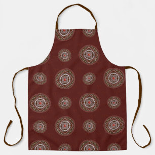 Aries Mandala All-Over Print Apron