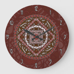 Aries Mandala Clock