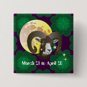 Aries March 21 to April 20 Buttons
