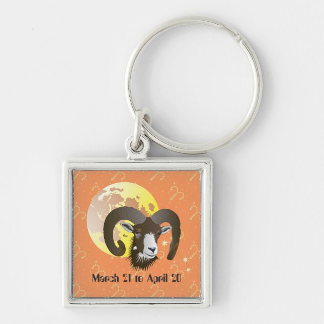 Aries March 21 to April 20 Keychains (Front)