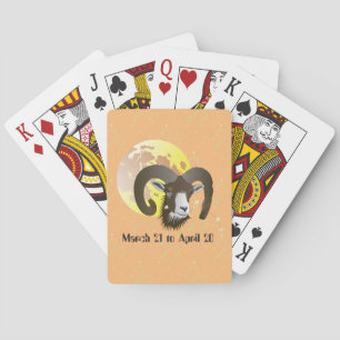 Aries March 21 to April 20 playing cards