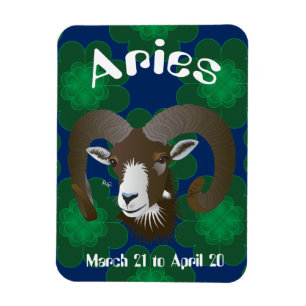 Aries March 21 to April 20 Premium Flexi Magnet