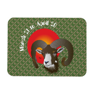 Aries March 21 to April 20 Premium Flexi Magnet