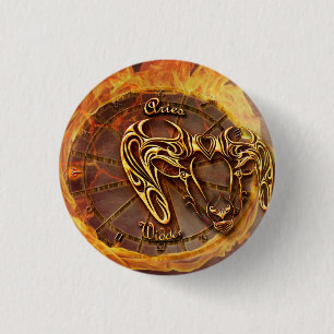 Aries March 21st until April 20th Horoscope 3 Cm Round Badge