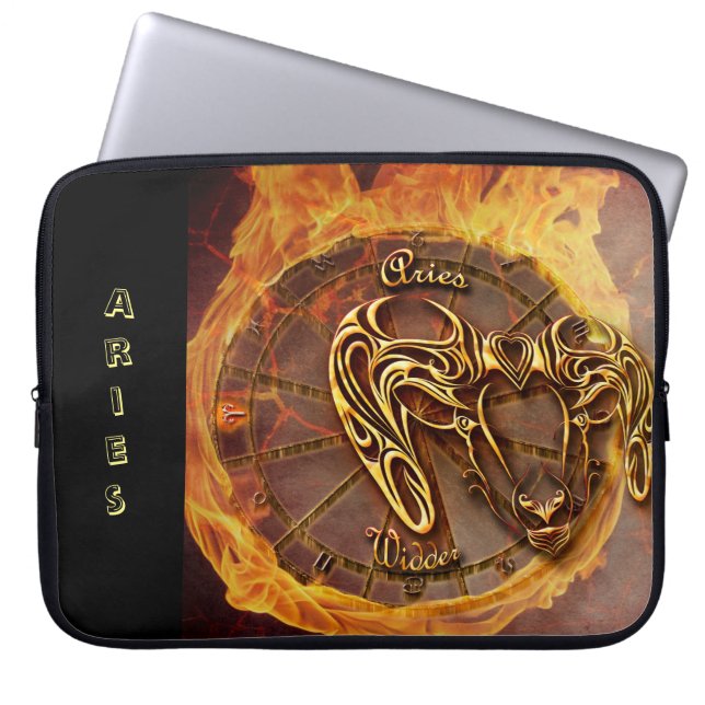 Aries March 21st until April 20th Horoscope Laptop Sleeve (Front)