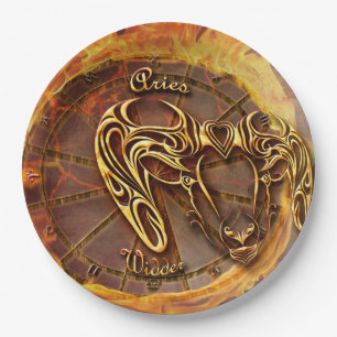 Aries March 21st until April 20th Horoscope Paper Plate