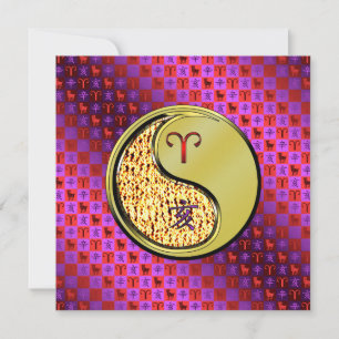 Aries & Metal Boar Card