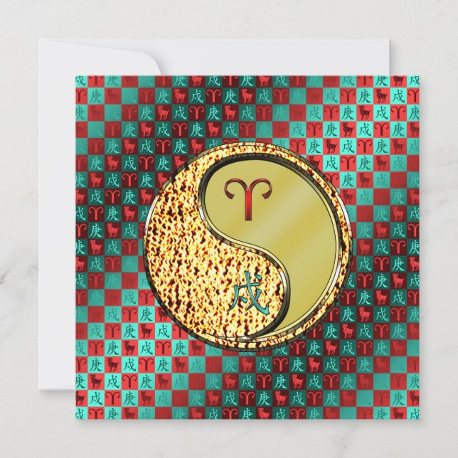 Aries & Metal Dog Card (Front)