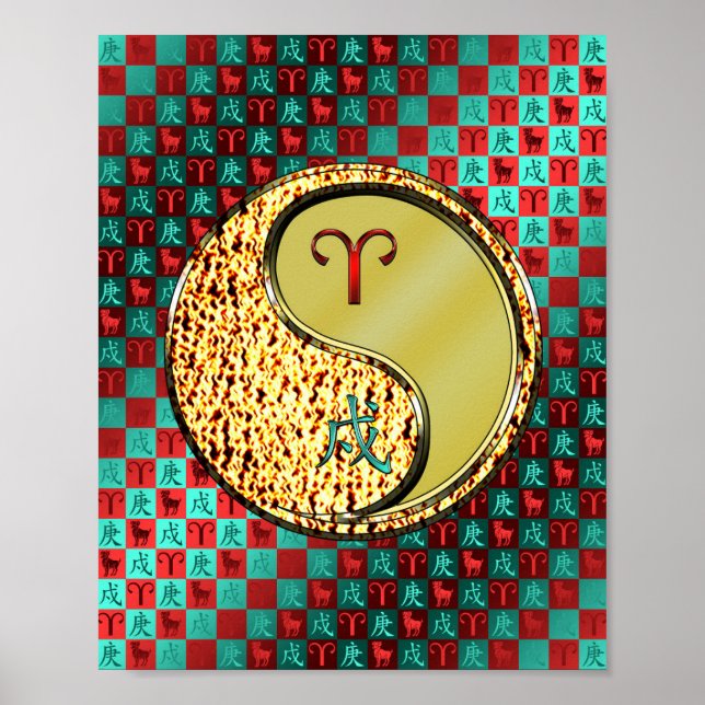 Aries & Metal Dog Poster (Front)