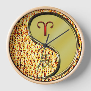Aries & Metal Dragon Clock