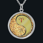 Aries & Metal Dragon Sterling Silver Necklace<br><div class="desc">For those born under the sign of Aries in the Year of the Metal Dragon.</div>