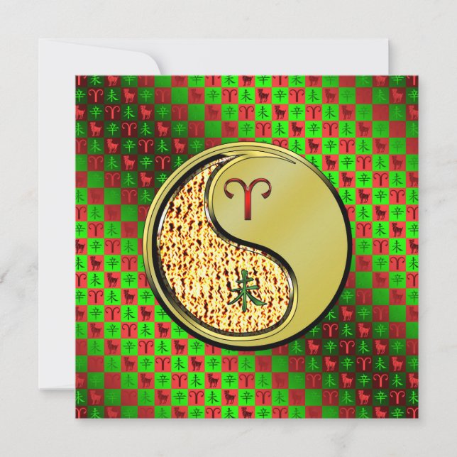 Aries & Metal Goat Card (Front)