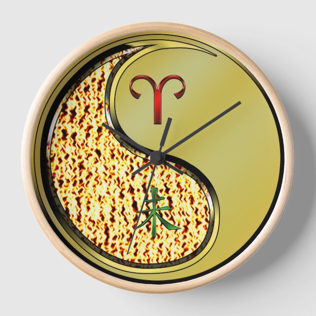Aries & Metal Goat Clock (Front)