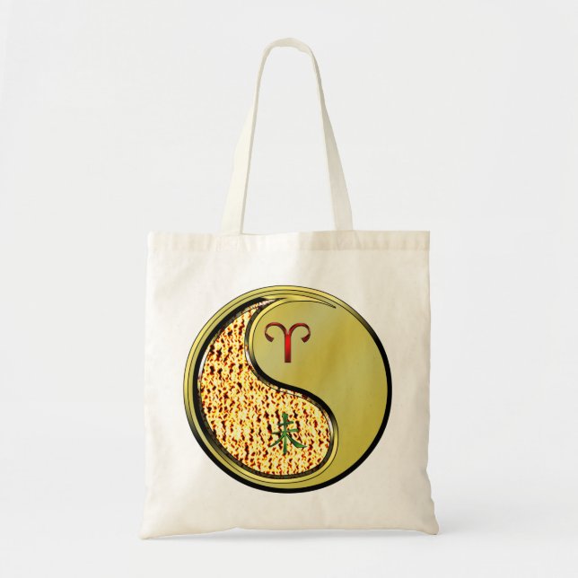 Aries & Metal Goat Tote Bag (Front)