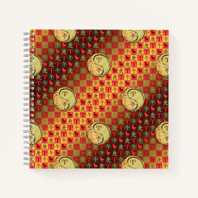 Aries & Metal Horse Notebook (Front)