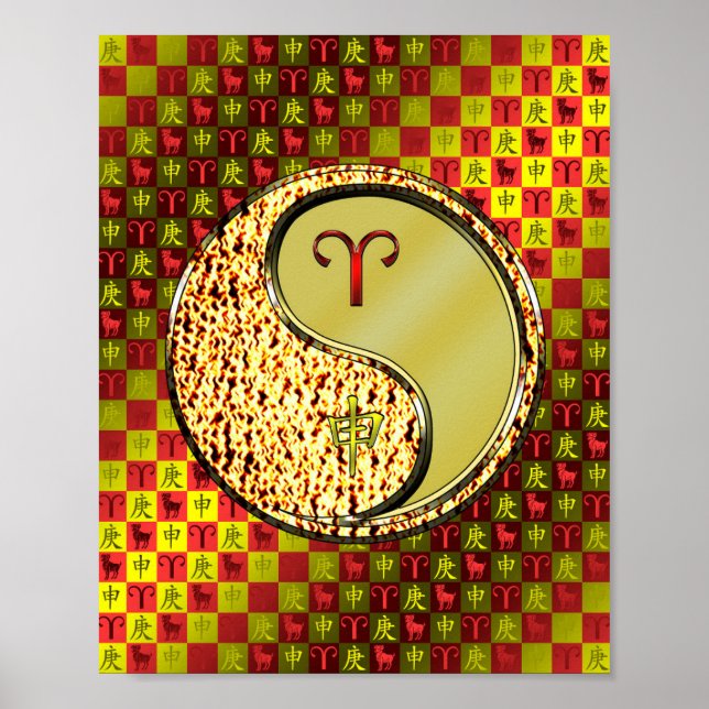 Aries & Metal Monkey Poster (Front)