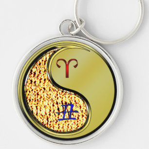 Aries & Metal Ox Key Ring