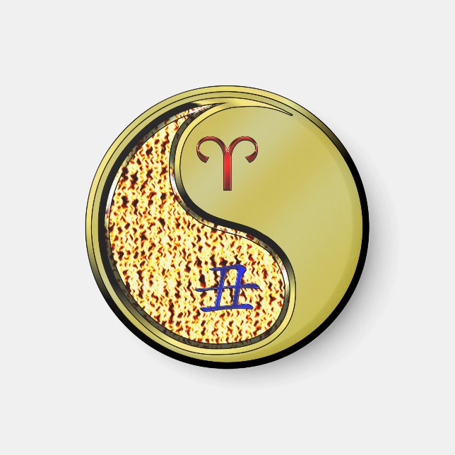 Aries & Metal Ox Magnet (Front)