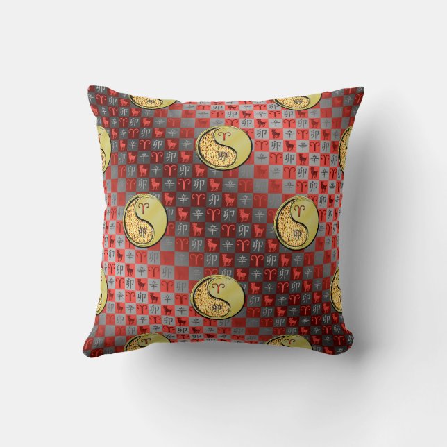 Aries & Metal Rabbit Cushion (Back)