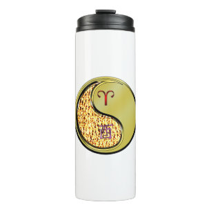 Aries & Metal Rooster Thermal Tumbler