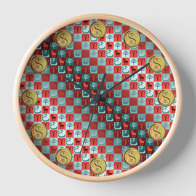 Aries & Metal Snake Clock (Front)