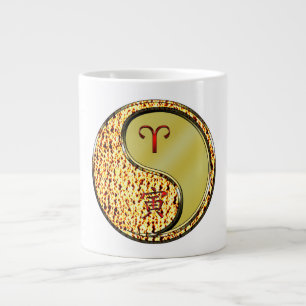 Aries & Metal Tiger  Large Coffee Mug