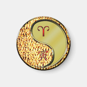 Aries & Metal Tiger  Magnet