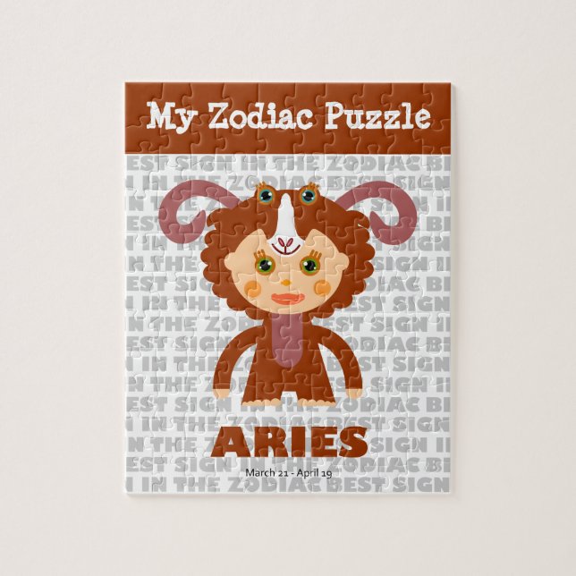 Aries, My Zodiac Puzzle (Vertical)