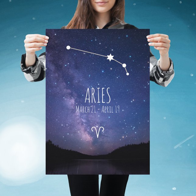 Aries | Personalised Zodiac Constellation Poster (Creator Uploaded)