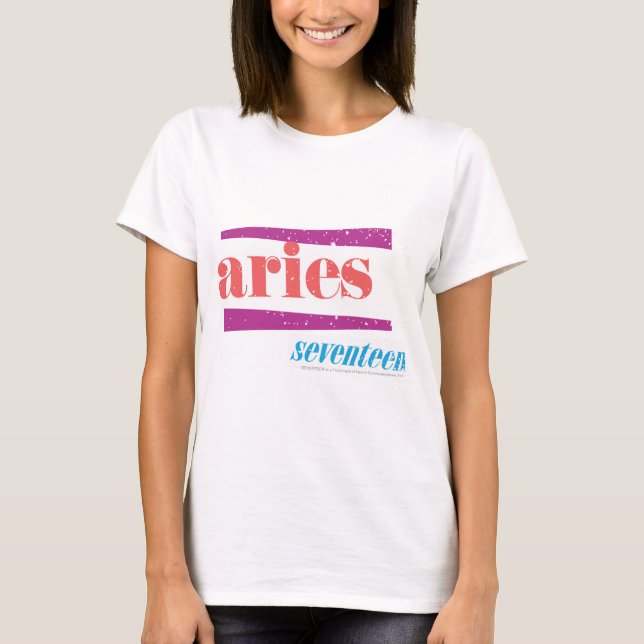 Aries Pink T-Shirt (Front)
